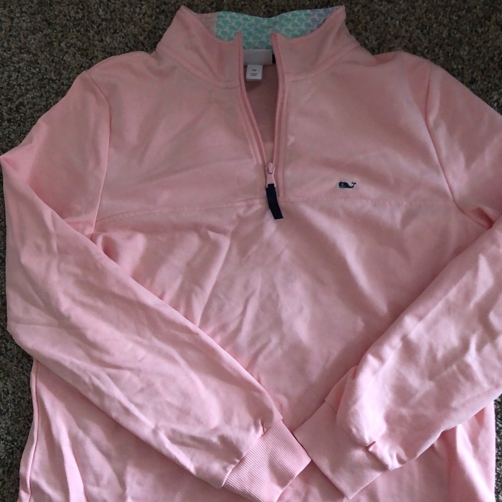 Vineyard vines x target pink quarter zip